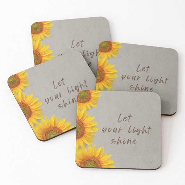 Item preview, Let Your Light Shine – Motivational Sunflower Quote designed and sold by OlhaTironArt.