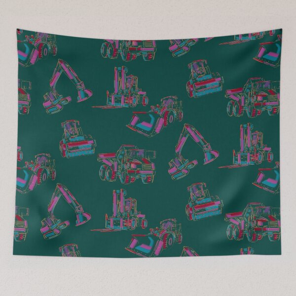 Item preview, Construction Vehicle Pattern for Builders and Kids designed and sold by TheTradesStore.