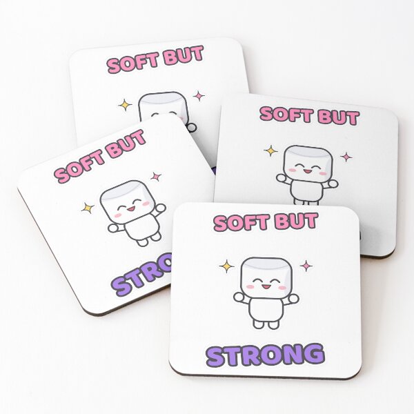 Item preview, Soft But Strong - Cute Flexing Marshmallow Pip designed and sold by BiMood.