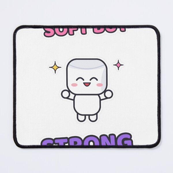 Item preview, Soft But Strong - Cute Flexing Marshmallow Pip designed and sold by BiMood.