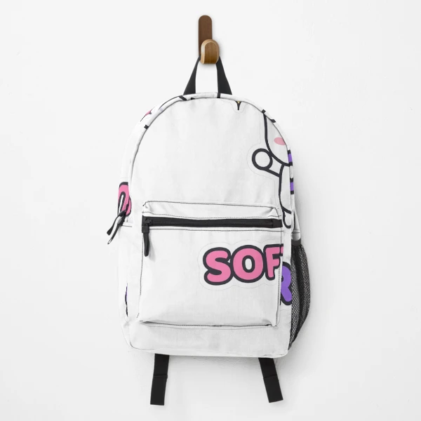 Soft But Strong - Cute Flexing Marshmallow Pip — Backpack by BiMood