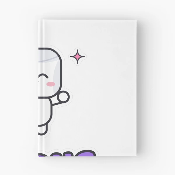 Soft But Strong - Cute Flexing Marshmallow Pip — Spiral Notebook by BiMood