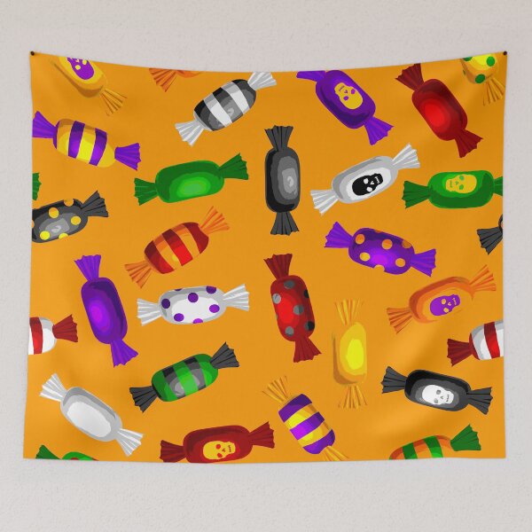 Item preview, Happy Halloween Cute Candy Treats Pattern designed and sold by DEC02.