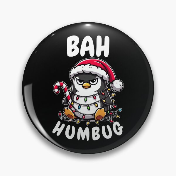 Item preview, Bah Humbug | Grumpy Penguin Santa Claus | Funny Christmas Party designed and sold by Made by Tamar.