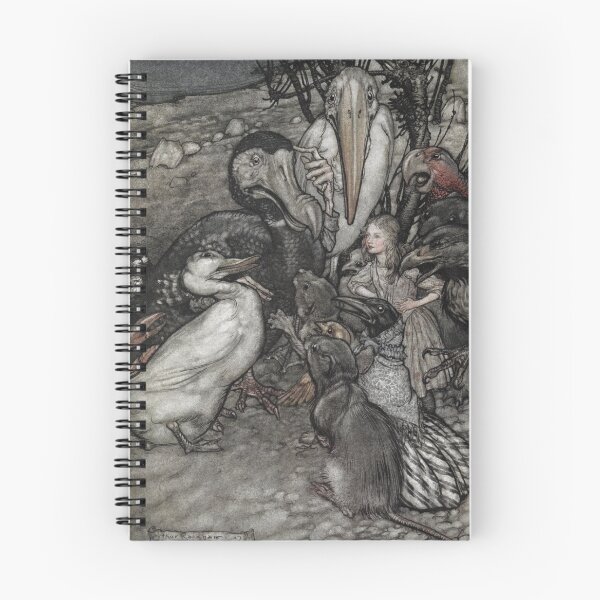 Aperçu de l'œuvre The Caucus Race (1907) - Arthur Rackham créée et vendue par SALON DES ARTS.