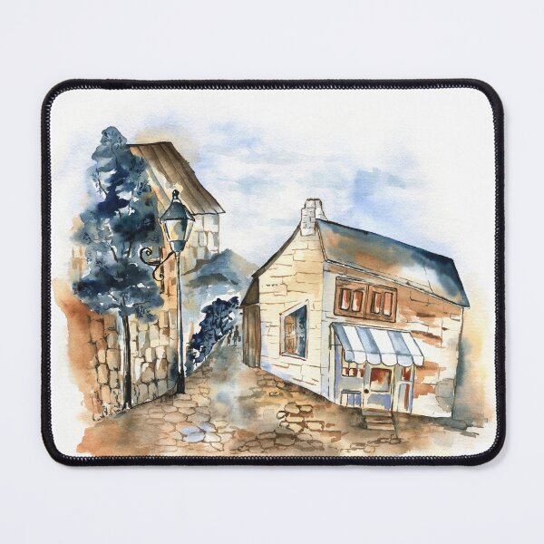 Item preview, Fantasy Landscape Watercolor Painting designed and sold by Flowersforbear.