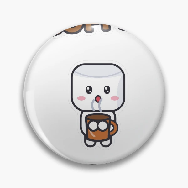 Coffee First - Cute Marshmallow Pip with a Mug — Pin by BiMood