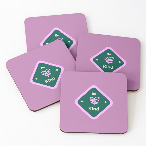 Item preview, Be Kind Diamond Badge - Cute Floral & Inspirational Quote designed and sold by PixellaneArt.