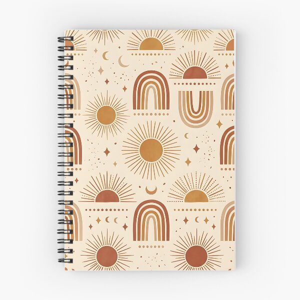 Item preview, Modern Boho Sunburst Geometric Arches Pattern designed and sold by wallpapersarts.