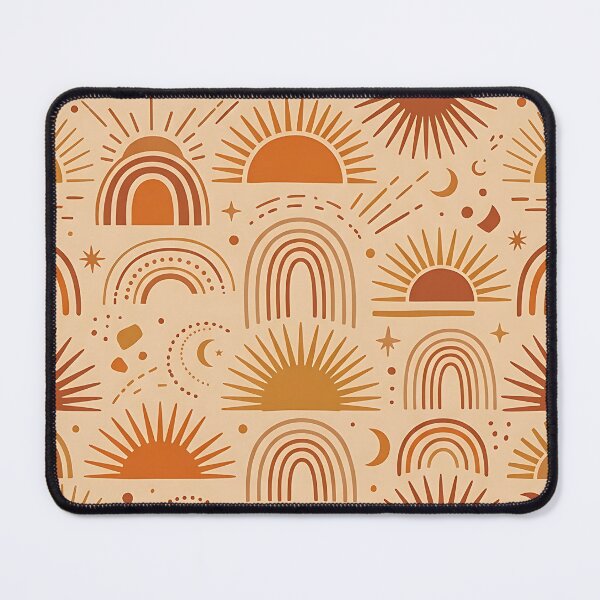 Item preview, Modern Boho Sunburst Geometric Arches Pattern designed and sold by wallpapersarts.