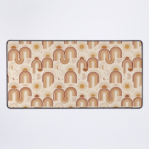 Item preview, Modern Boho Sunburst Geometric Arches Pattern designed and sold by wallpapersarts.