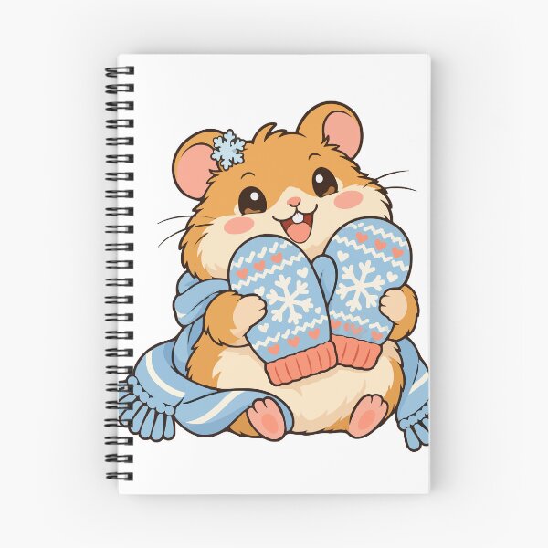 Item preview, Snow Day Hamster - Cozy Winter Mittens designed and sold by CozyMigo.