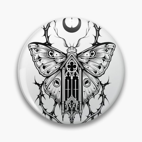Item preview, Gothic Cathedral Moth designed and sold by MORIANO TATTOOS.