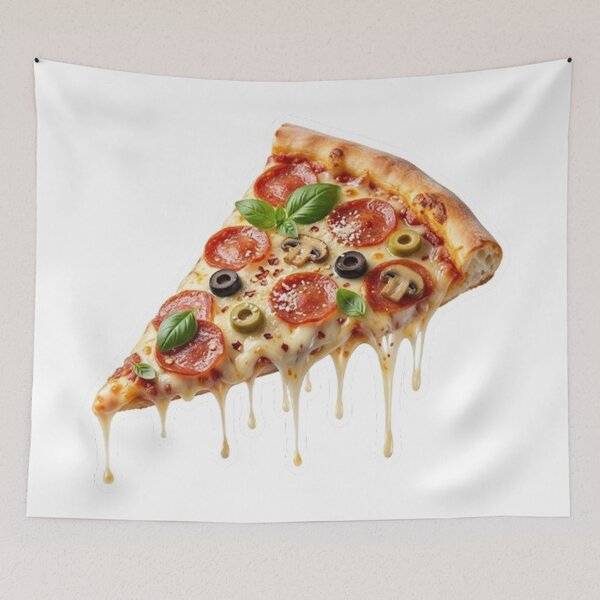 Item preview, Delicious Cheesy Pepperoni Pizza Slice - Melted Cheese Foodie  designed and sold by PetalsPaws.