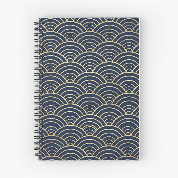 Item preview, Japanese Seigaiha Gold Ocean Waves Pattern designed and sold by wallpapersarts.