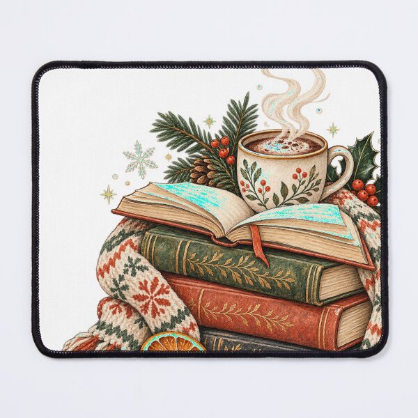 Item preview, Cozy Winter Reading Books and Cocoa designed and sold by aseel9.