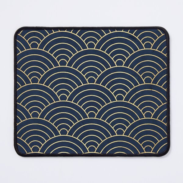 Item preview, Japanese Seigaiha Gold Ocean Waves Pattern designed and sold by wallpapersarts.