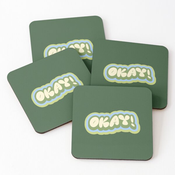 Item preview, Okay! Cute Retro Bubble Lettering - Positive Affirmation & Aesthetic Typography designed and sold by PixellaneArt.
