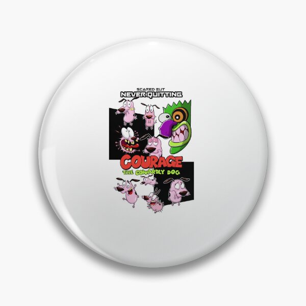 Item preview, Courage The Cowardly Dog Scared But Never Quitting Fanart Boxy  designed and sold by krowsunna.