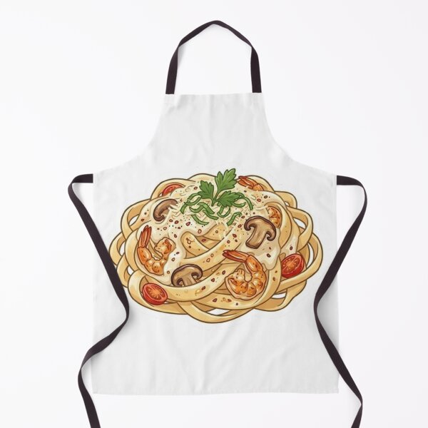 Artikelvorschau, Cremige Garnelen-Alfredo-Pasta – Köstliche italienische Küche entworfen und verkauft von PetalsPaws.