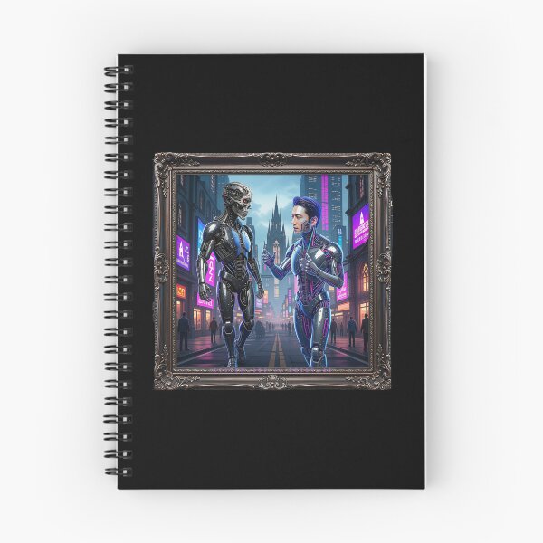 Item preview, Cyberpunk Cyborg Alliance Gothic Cathedral Frame Art designed and sold by LazyDayzCo.