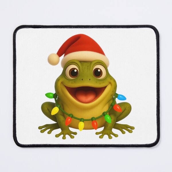 Item preview, Bright African Clawed Frog Christmas designed and sold by Sillytoe.