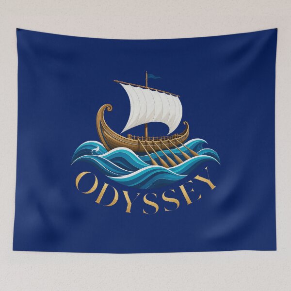Item preview, Odysseus Ancient Greek Sailing Galley Ocean Wave Quest designed and sold by BigBodegaa.