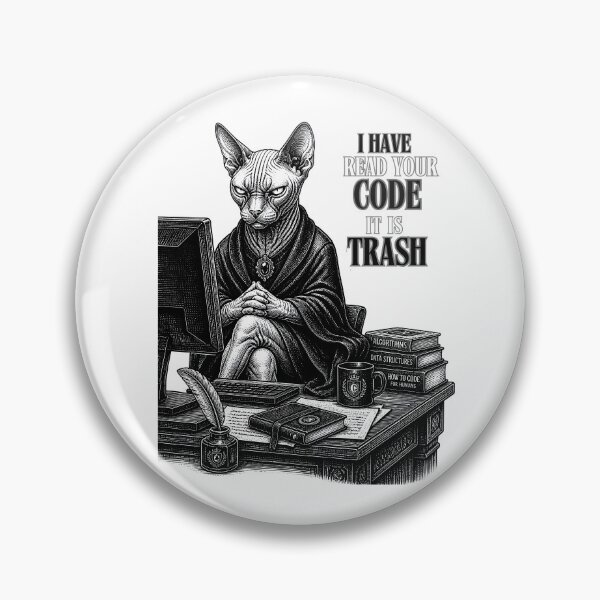 Item preview, Sphynx Cat Code Review Funny Programmer Sarcastic Gifts designed and sold by LeSoniPapaPrint.