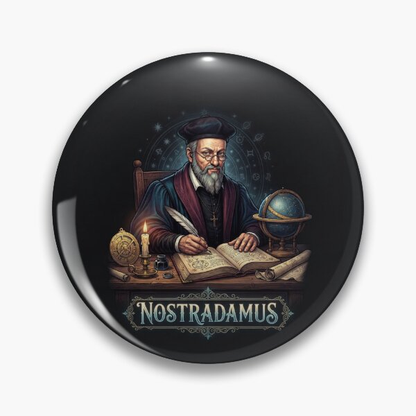 Item preview, Nostradamus Prophecies Seer Astrologer Writing By Candlelight designed and sold by Owcomm.