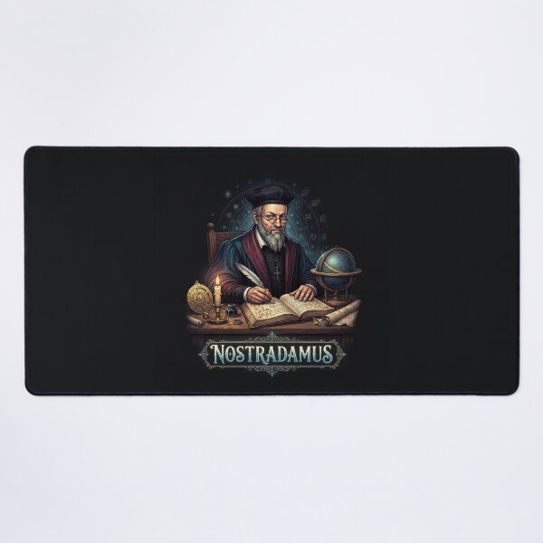 Item preview, Nostradamus Prophecies Seer Astrologer Writing By Candlelight designed and sold by Owcomm.