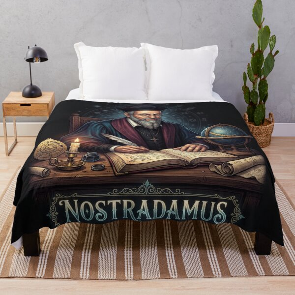 Item preview, Nostradamus Prophecies Seer Astrologer Writing By Candlelight designed and sold by Owcomm.