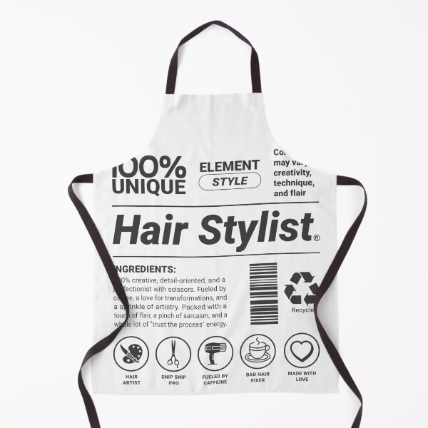 Item preview, Etiqueta divertida para salón de belleza con ingredientes para estilistas designed and sold by justinhmorton.