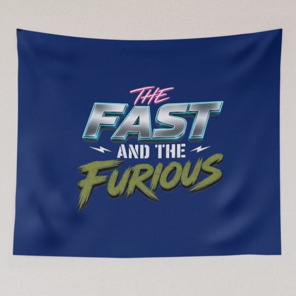 Item preview, The Fast Vintage 90s Street Racing Action Typography designed and sold by BigBodegaa.