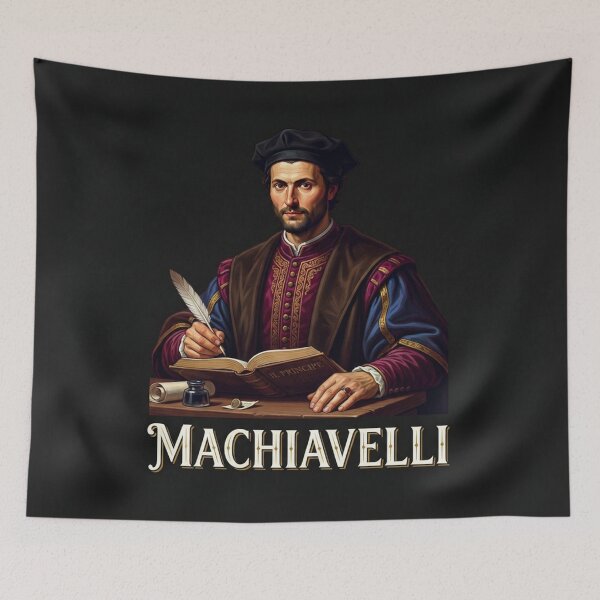 Item preview, Niccolo Machiavelli Renaissance Philosopher Political Theory Portrait designed and sold by Owcomm.