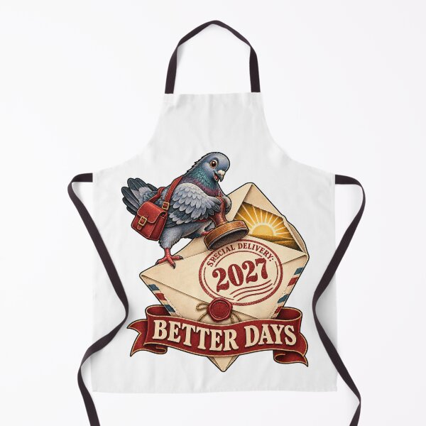 Item preview, Special Delivery Better Days Pigeon New Year 2027 designed and sold by RAX Mirth Studio.