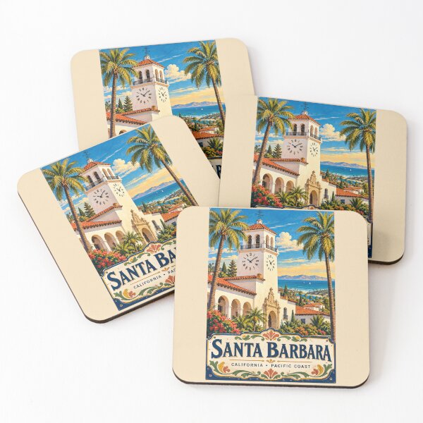 Item preview, Santa Barbara - California  designed and sold by GoodOldVintage.