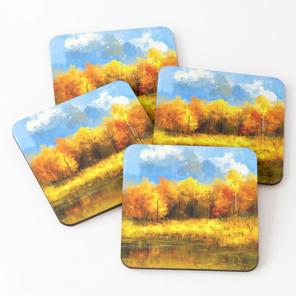 Item preview,  Golden and Orange Autumn Trees With Lake Reflection designed and sold by DEC02.