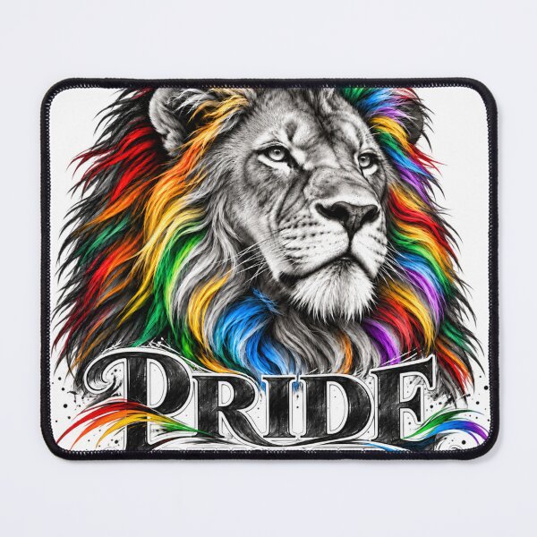Item preview, Pride Runs Deep – Rainbow Lion LGBTQ+ Pride Design designed and sold by RG3D Project .