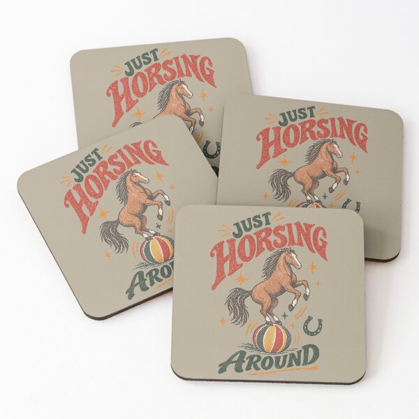 Item preview, Just Horsing Around – Funny Horse Pun, Vintage Circus Design designed and sold by Douglystuff.
