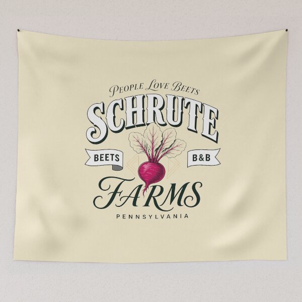 Item preview, Schrute Farms Bed And Breakfast Beets Pennsylvania Parody designed and sold by FabbArtPrints.