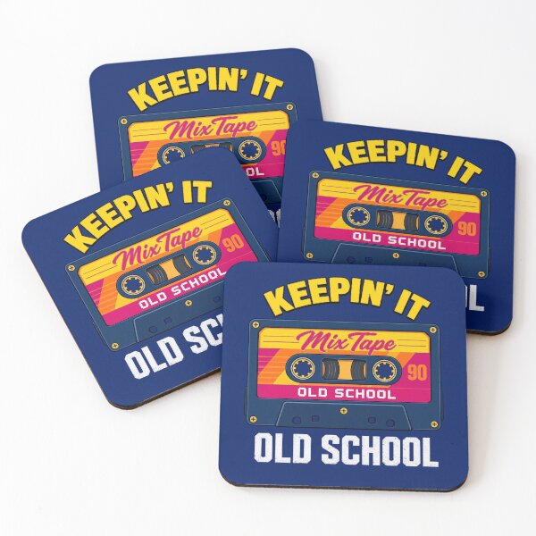 Item preview, Keepin It Old School Retro Cassette Mixtape Audio 80s 90s designed and sold by FabbArtPrints.