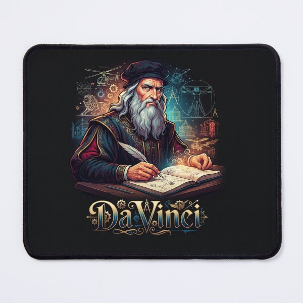 Item preview, Leonardo da Vinci Renaissance Genius Inventor Sketchbook Portrait    designed and sold by Owcomm.