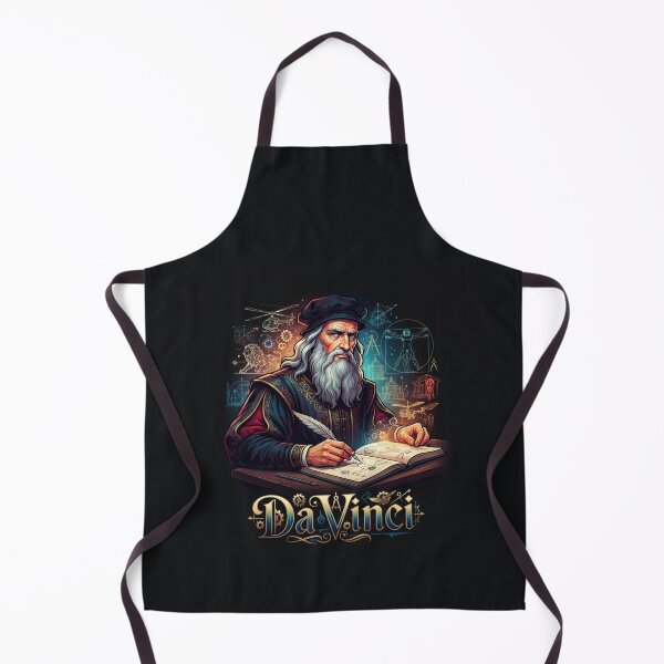 Item preview, Leonardo da Vinci Renaissance Genius Inventor Sketchbook Portrait designed and sold by Owcomm.
