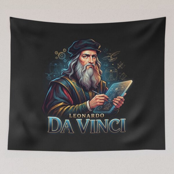Item preview, Leonardo Da Vinci Renaissance Genius Historical Portrait designed and sold by Owcomm.