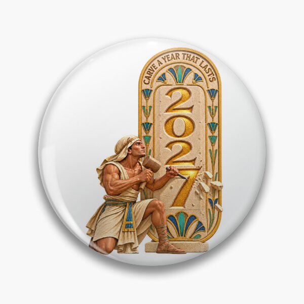 Item preview, Ancient Egyptian Year Carver – New Year 2027 designed and sold by RAX Mirth Studio.