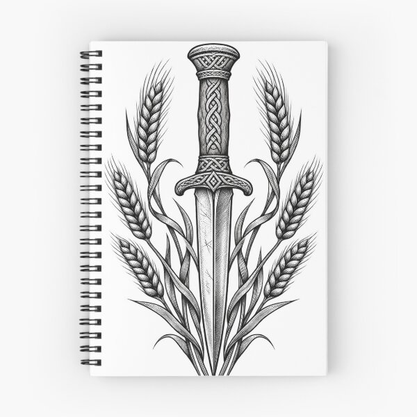 Item preview, Hoja en el trigo – Arte vikingo de la paz designed and sold by REZA1212.