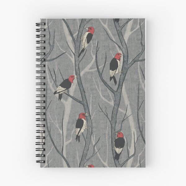 Item preview, Red-Headed Woodpeckers on Bare Winter Branches - Dark designed and sold by somecallmebeth.