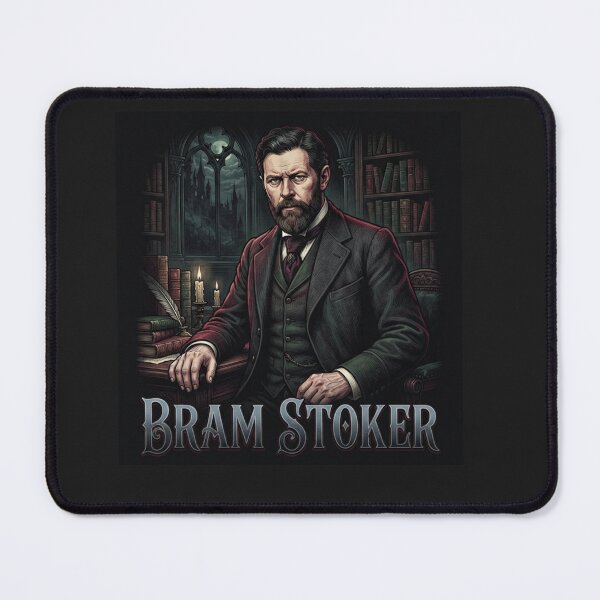 Item preview, Bram Stoker Portrait Gothic Author Artwork designed and sold by Owcomm.