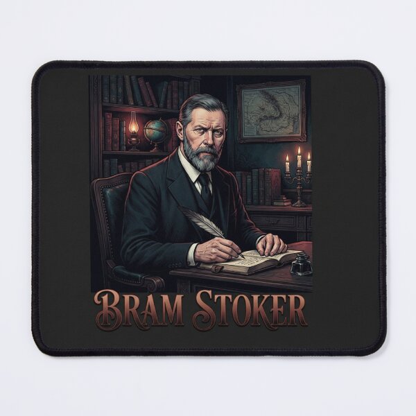 Item preview, Bram Stoker Gothic Author Portrait Artwork designed and sold by Owcomm.