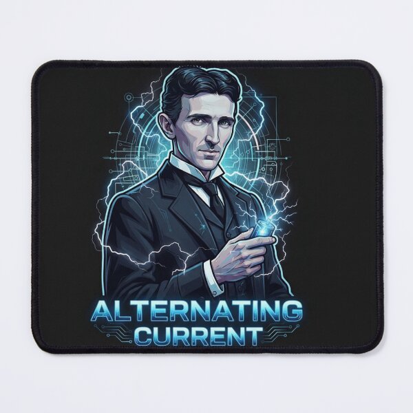 Item preview, Nikola Tesla Alternating Current Genius Inventor Portrait    designed and sold by Owcomm.